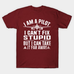 Cool Pilot Design For Aviation Airplane Pilot T-Shirt